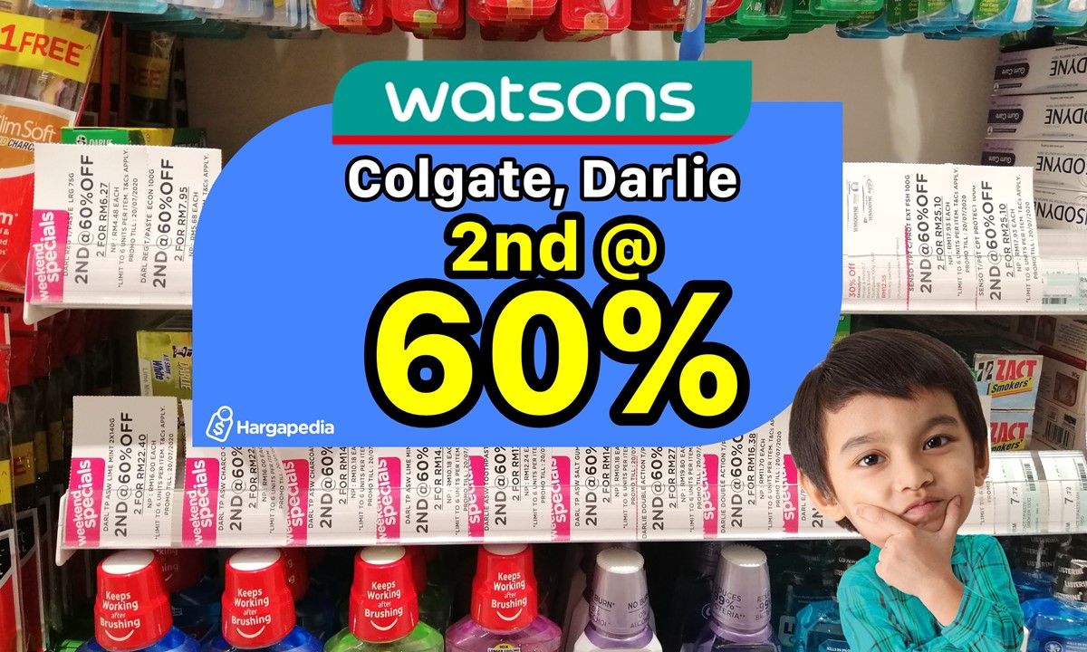 Watsons Barang Penjagaan Mulut 2nd @ 60%! — Hargapedia